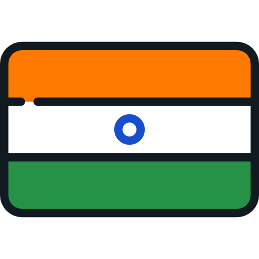 Flat icon of the India flag