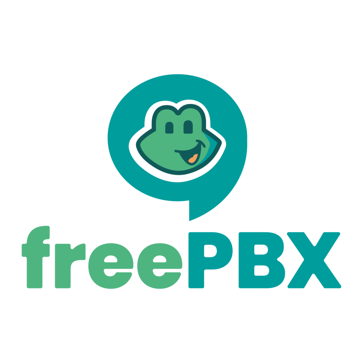 Logo of FreePBX, a popular open-source GUI for Asterisk.
