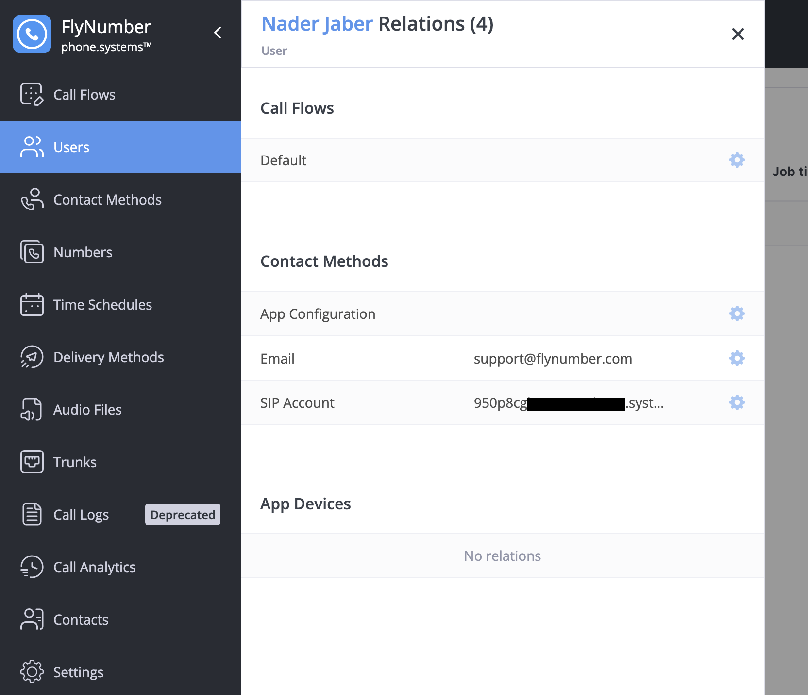 Accessing Relations for a user