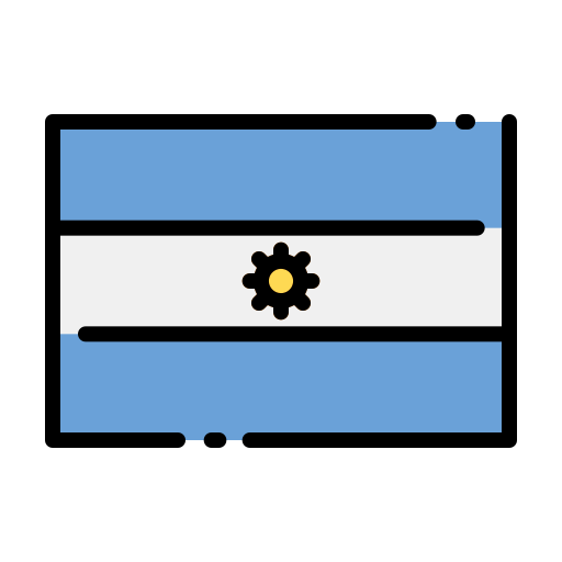 Icon of the Argentina flag