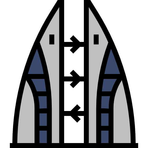 Digital drawing of the Bahrain World Trade Center