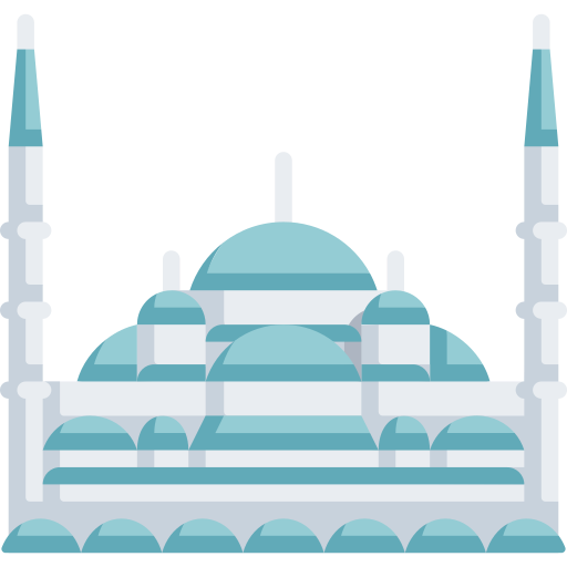 Digital drawing of the Blue Mosque in Istanbul Turkey