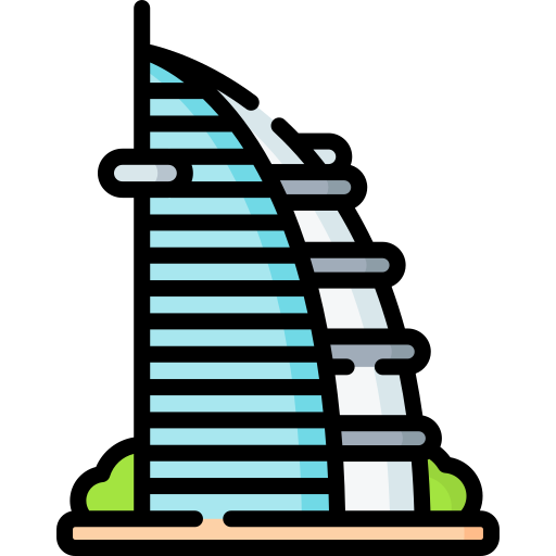 Icon of the Burj Al Arab hotel in Dubai