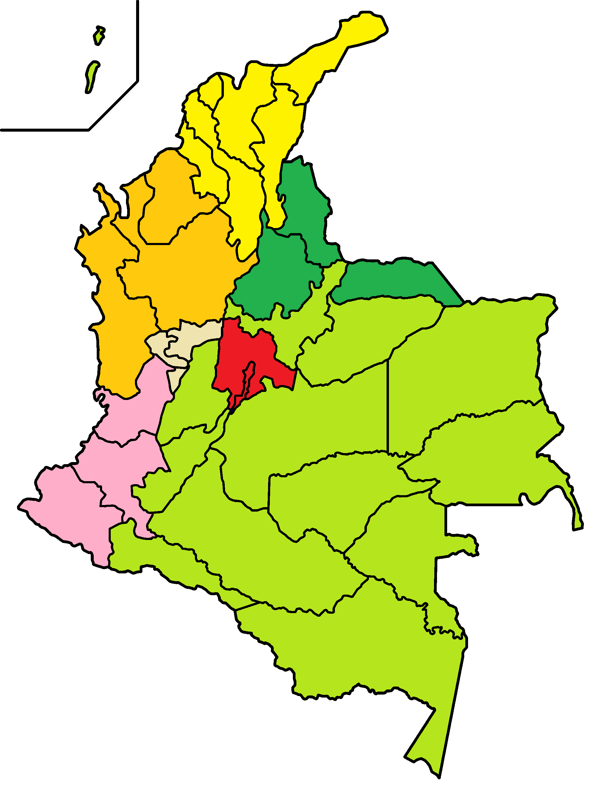 (0601) Bogotá, (0604) Medellín, (0602) Cali ...