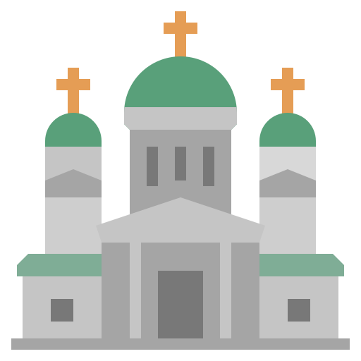 Icon of the Helsinki Cathedral in Senate square