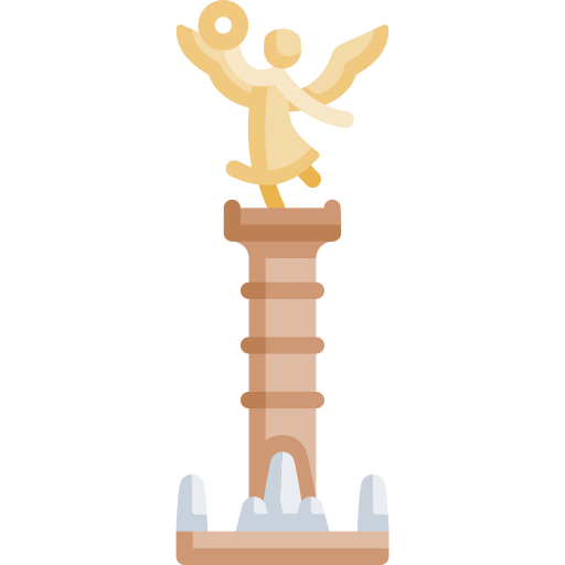 Digital drawing of the Angel of Independence monument in Mexico city