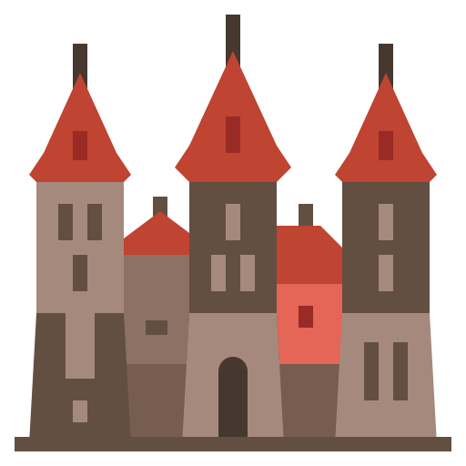 Digital drawing of the Mir Castle in Belarus