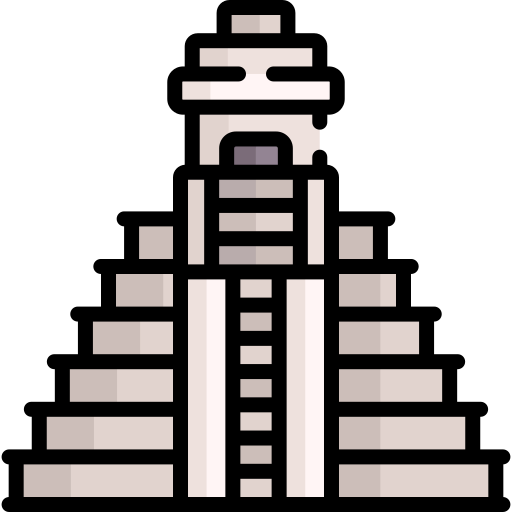 Icon of the Tikal temple in Guatemala